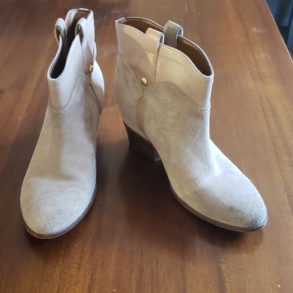 Ivanka Trump Light Tan Leather Boots